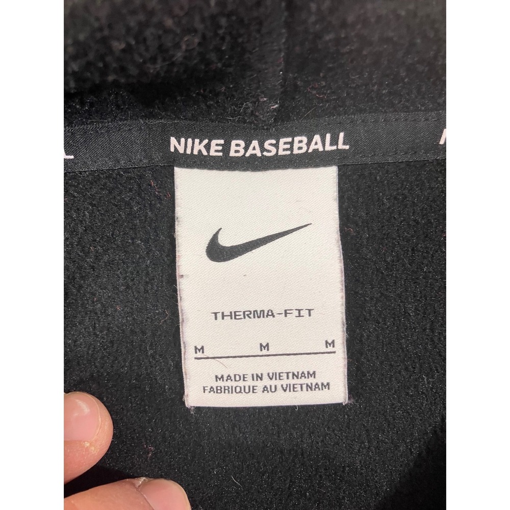 Nike Baseball Therma-FIT Hoodie Black Men's Size Medium Athletic Pullover - Picture 5 of 9